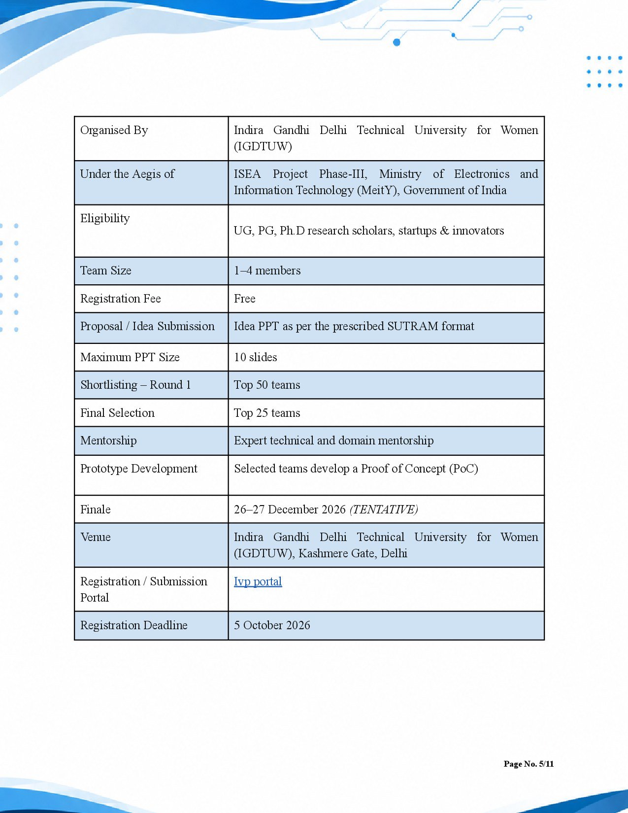 RuleBook page 5 of 11