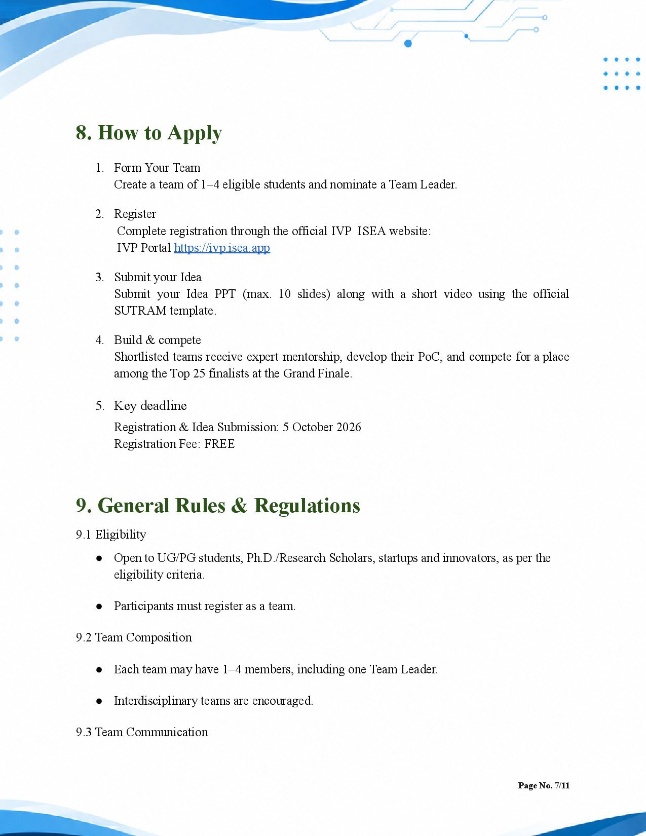 RuleBook page 7 of 11
